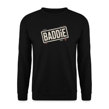 Baddie Aesthetic Böses Mädchen Bad Girl Baddie - Unisex Pullover - Schwarz - Vorne - Alina (178cm) & Michal (187cm)