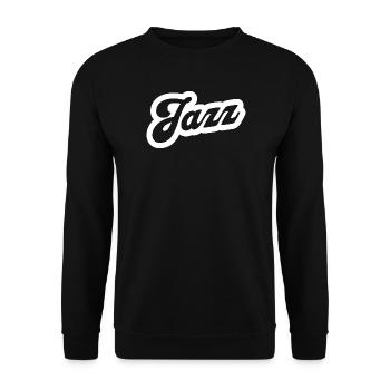 Jazzmusik-Logo - Unisex Pullover - Schwarz - Vorne - Alina (178cm) & Michal (187cm)