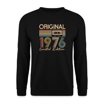 50. Geburtstag, 50 Jahre - Unisex Pullover - Schwarz - Vorne - Alina (178cm) & Michal (187cm)