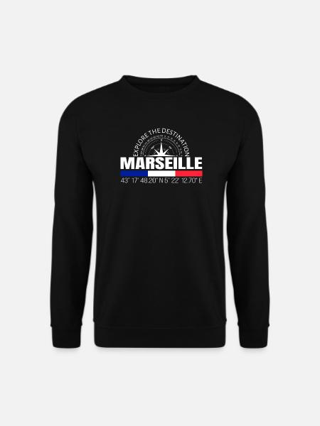 Marseille - Unisex Pullover - Schwarz