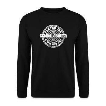 Beruf Cembalobauer - Unisex Pullover - Schwarz - Vorne - Alina (178cm) & Michal (187cm)