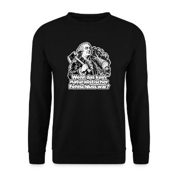 Naturalistischer Fehlschluss - Unisex Pullover - Schwarz - Vorne - Alina (178cm) & Michal (187cm)