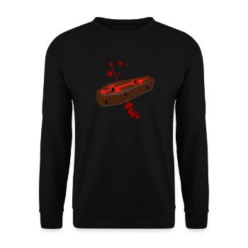 gothic sarg - Unisex Pullover - Schwarz - Vorne - Alina (178cm) & Michal (187cm)