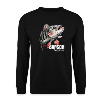 Barsch Flüsterer - Unisex Pullover - Schwarz - Vorne - Alina (178cm) & Michal (187cm)