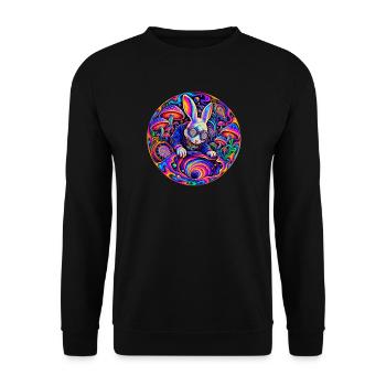 Hase - Unisex Pullover - Schwarz - Vorne - Alina (178cm) & Michal (187cm)