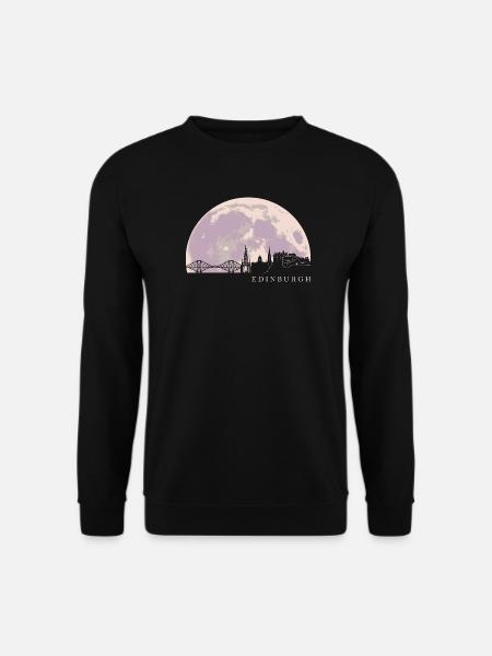 Skyline von Edinburgh Schottland - Unisex Pullover - Schwarz