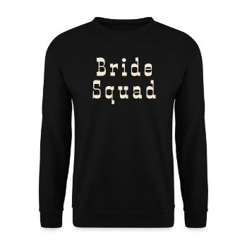 Bride Squad - Bachelorette Party - Unisex Pullover - Schwarz - Vorne - Alina (178cm) & Michal (187cm)