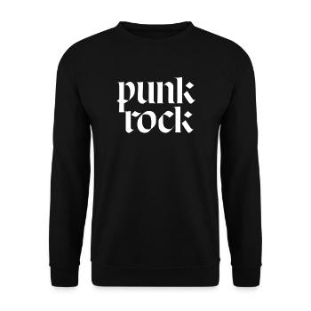Punkrock-Glyphen Tee - Unisex Pullover - Schwarz - Vorne - Alina (178cm) & Michal (187cm)