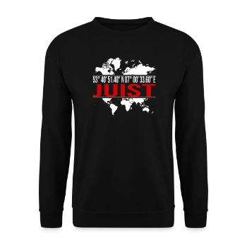 Juist - Unisex Pullover - Schwarz - Vorne - Alina (178cm) & Michal (187cm)