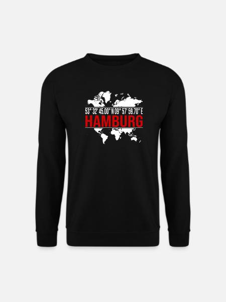 Hamburg - Unisex Pullover - Schwarz