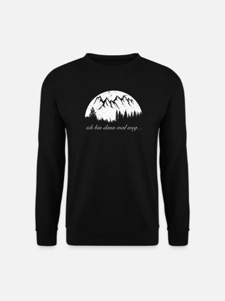 Wandern, ich bin dann mal weg - Unisex Pullover - Schwarz