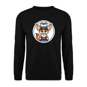Drohne Safari T-Shirt - Unisex Pullover - Schwarz - Vorne - Alina (178cm) & Michal (187cm)