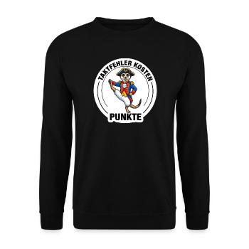 Gardetanz Erdmännchen Punkte Shirt - Unisex Pullover - Schwarz - Vorne - Alina (178cm) & Michal (187cm)