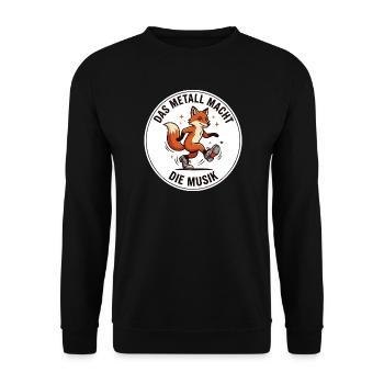 Stepptanz Metall Musik Tap Dance Shirt - Unisex Pullover - Schwarz - Vorne - Alina (178cm) & Michal (187cm)