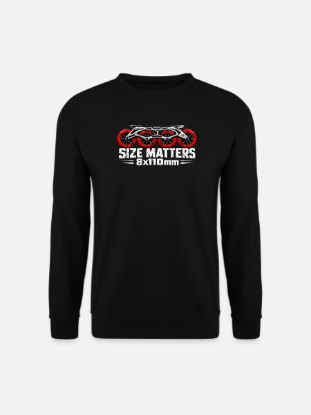 Size Matters 8x110mm Speedskating - Unisex Pullover - Schwarz