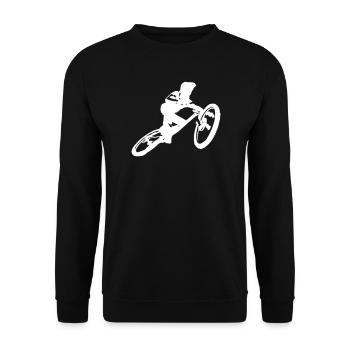 Mountainbike Enduro - Unisex Pullover - Schwarz - Vorne - Alina (178cm) & Michal (187cm)