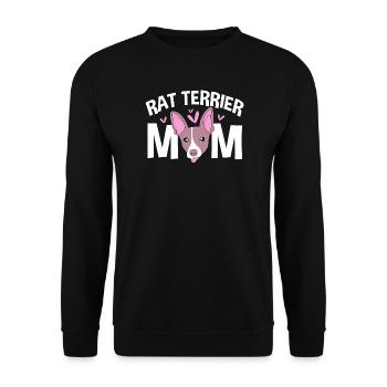 Rat Terrier - Unisex Pullover - Schwarz - Vorne - Alina (178cm) & Michal (187cm)