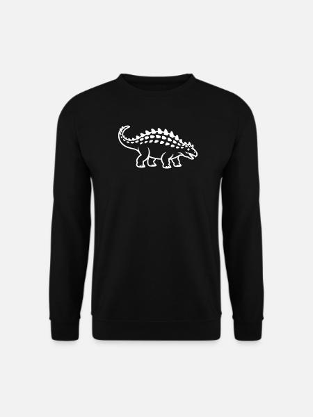 Stegosaurus Silhouette Muster - Unisex Pullover - Schwarz