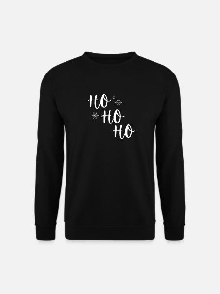Ho Ho Ho - Unisex Pullover - Schwarz