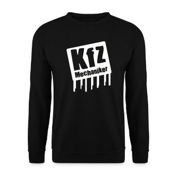 KIZ Mechaniker Logo - Unisex Pullover - Schwarz - Vorne - Alina (178cm) & Michal (187cm)