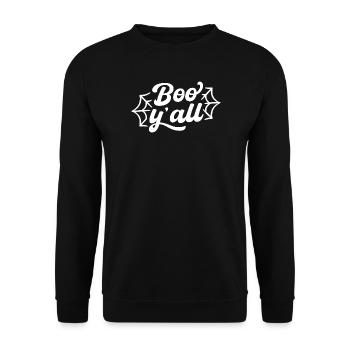 Boo Yall - Unisex Pullover - Schwarz - Vorne - Alina (178cm) & Michal (187cm)
