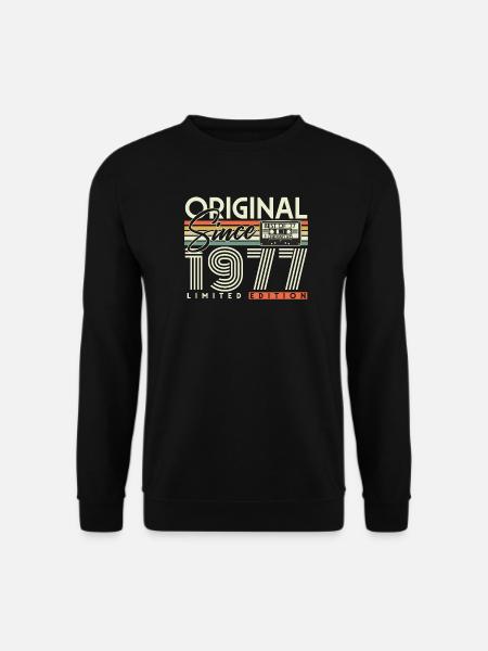 Original 1977 Jahrgang Vintage Geburtstag Geschenk - Unisex Pullover - Schwarz