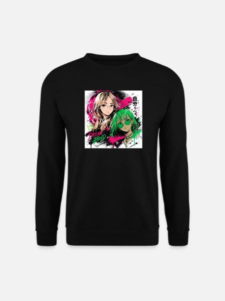 Neonträume Mutig Duo - Unisex Pullover - Schwarz