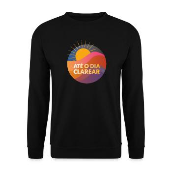 Ate o dia clarear – Forro bis zum Morgengrauen - Unisex Pullover - Schwarz - Vorne - Alina (178cm) & Michal (187cm)