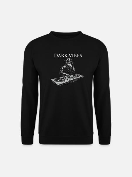 Dark Vibes Plague Doctor DJ - Unisex Pullover - Schwarz