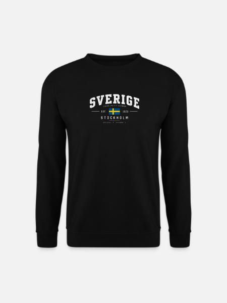 Sverige - Stockholm - Sweden - Schweden - 1523 - Unisex Pullover - Schwarz