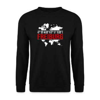 Freiburg - Unisex Pullover - Schwarz - Vorne - Alina (178cm) & Michal (187cm)