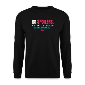 No Spoiler Videogame - Unisex Pullover - Schwarz - Vorne - Alina (178cm) & Michal (187cm)
