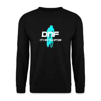 Neon Bike: DNF Das ist keine Option - Unisex Pullover - Schwarz - Vorne - Alina (178cm) & Michal (187cm)
