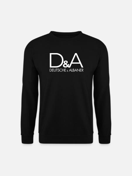 Deutsche und Albaner – Lustiges Funshirt - Unisex Pullover - Schwarz