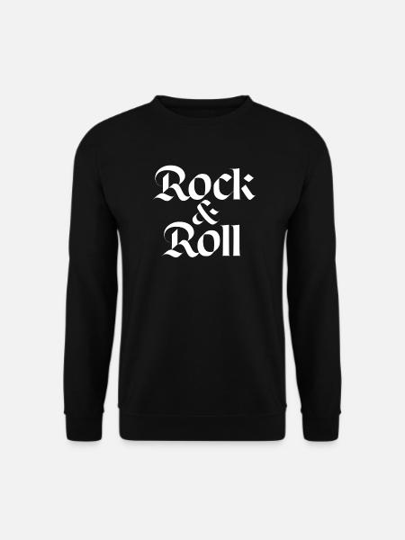 Rock'n'Roll-Gothic-Typografie - Unisex Pullover - Schwarz