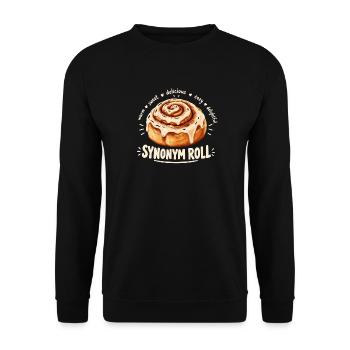 Synonym-Schnecke - Unisex Pullover - Schwarz - Vorne - Alina (178cm) & Michal (187cm)