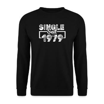 Single 1979 - Unisex Pullover - Schwarz - Vorne - Alina (178cm) & Michal (187cm)