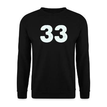 33- - Unisex Pullover - Schwarz - Vorne - Alina (178cm) & Michal (187cm)
