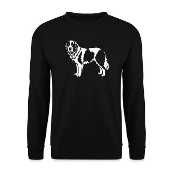 Landseer "Black Edition" - Unisex Pullover - Schwarz - Vorne - Alina (178cm) & Michal (187cm)