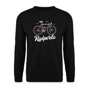 Radperle - Unisex Pullover - Schwarz - Vorne - Alina (178cm) & Michal (187cm)