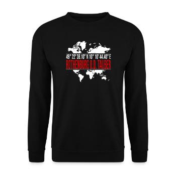 Rothenburg ob der Tauber - Unisex Pullover - Schwarz - Vorne - Alina (178cm) & Michal (187cm)