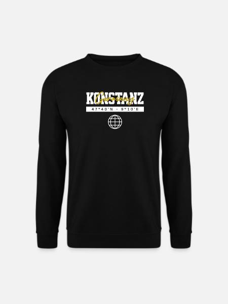 Konstanz Deutschland Koordinaten Reise Souvenir - Unisex Pullover - Schwarz
