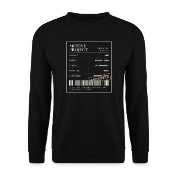 Archivdatei Nr. 001 - Unisex Pullover - Schwarz - Vorne - Alina (178cm) & Michal (187cm)