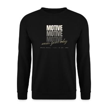 Motivate-Stack - Unisex Pullover - Schwarz - Vorne - Alina (178cm) & Michal (187cm)