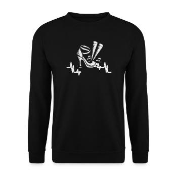 Salsa Tanzen - Turn Patterns Over Small Talk - Unisex Pullover - Schwarz - Vorne - Alina (178cm) & Michal (187cm)