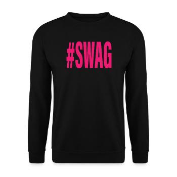 Swag Funny 2000S Nostalgia Y2K Hashtag Meme - Unisex Pullover - Schwarz - Vorne - Alina (178cm) & Michal (187cm)