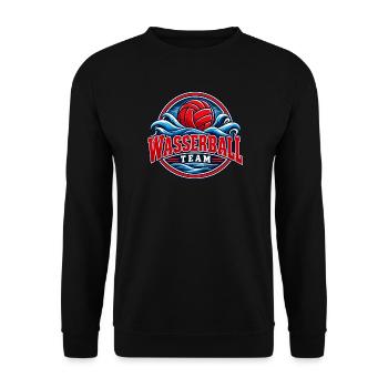 Wasserball Team Logo - Unisex Pullover - Schwarz - Vorne - Alina (178cm) & Michal (187cm)