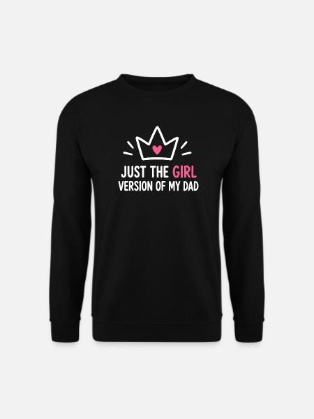 Mädchenversion von Dad Crown Tee - Unisex Pullover - Schwarz