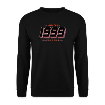 27. Geburtstag Limited Edition Jahrgang 1999 - Unisex Pullover - Schwarz - Vorne - Alina (178cm) & Michal (187cm)