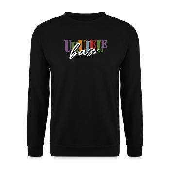 Ukulele Bass - Unisex Pullover - Schwarz - Vorne - Alina (178cm) & Michal (187cm)